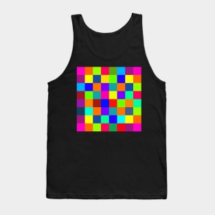 bright colorful geometric pattern Tank Top